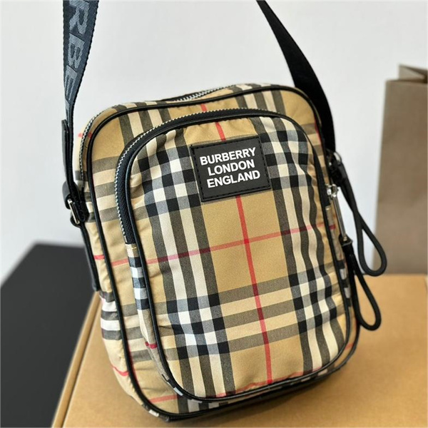 BURBERRY コピー ショルダーバッグ チェック柄 クロスボディバッグ ロゴ 収納性良い ヴィンテージ バーバリー