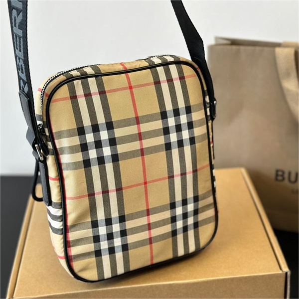 BURBERRY コピー ショルダーバッグ チェック柄 クロスボディバッグ ロゴ 収納性良い ヴィンテージ バーバリー