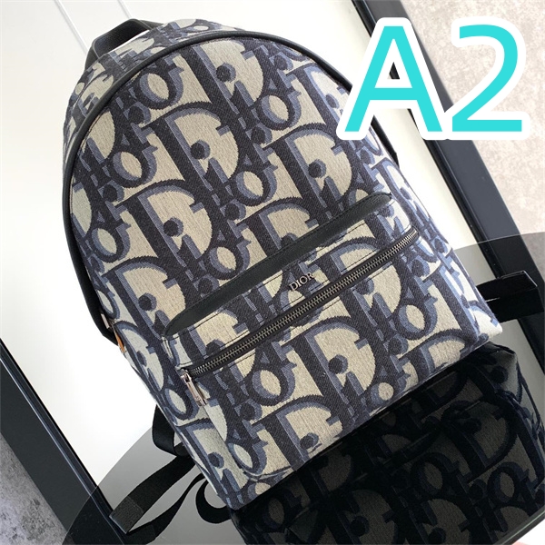 DIOR スーパーコピー リュック Rider Backpack シリーズ Oblique モチーフ柄 プリント メタル ロゴ ディオール