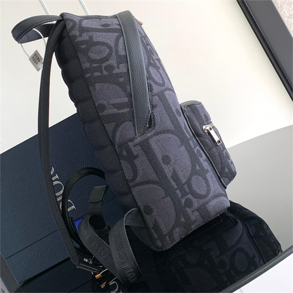 DIOR スーパーコピー リュック Rider Backpack シリーズ Oblique モチーフ柄 プリント メタル ロゴ ディオール