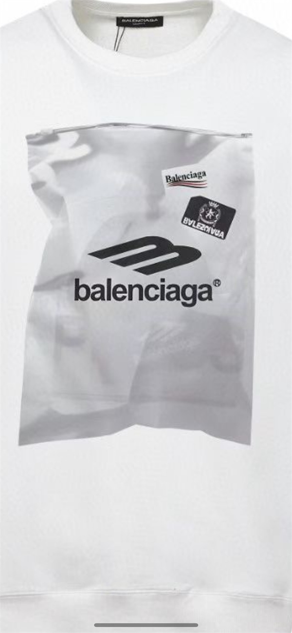BALENCIAGA スーパーコピー パーカー 100％コットン ロゴ プリント ユニセックス シンプル カジュアル バレンシアガ