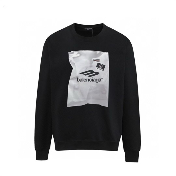 BALENCIAGA スーパーコピー パーカー 100％コットン ロゴ プリント ユニセックス シンプル カジュアル バレンシアガ