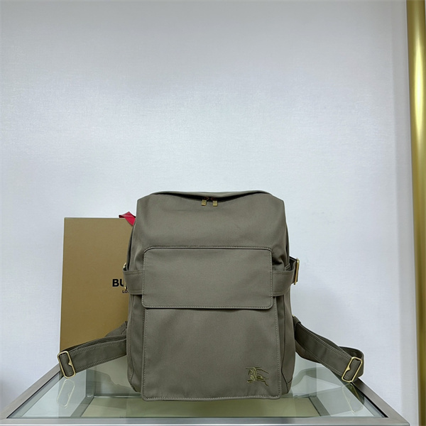 バーバリー スーパーコピー リュック 綿混紡 馬術騎士 刺繍 調節可能ベルト BURBERRY