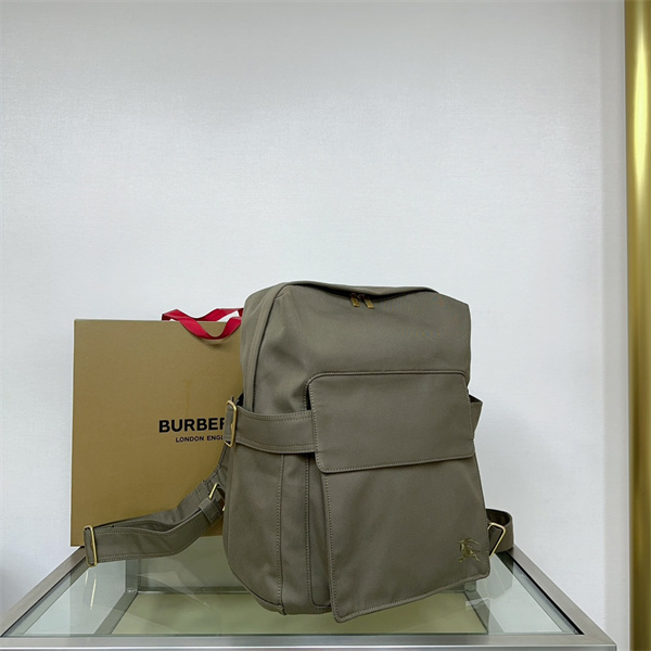 バーバリー スーパーコピー リュック 綿混紡 馬術騎士 刺繍 調節可能ベルト BURBERRY