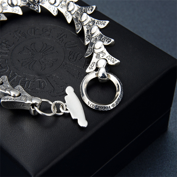 クロムハーツ コピー ブレスレット ブランド クラフトマンシップ シルバー 手元スタイリッシュ CHROME HEARTS 