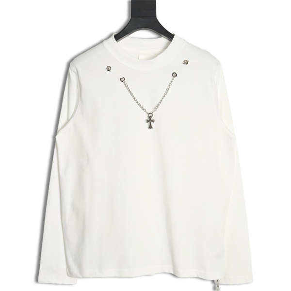 クロムハーツ コピー 長袖Tシャツ アイコニック デザイン ゆったりシルエット カジュアル CHROME HEARTS