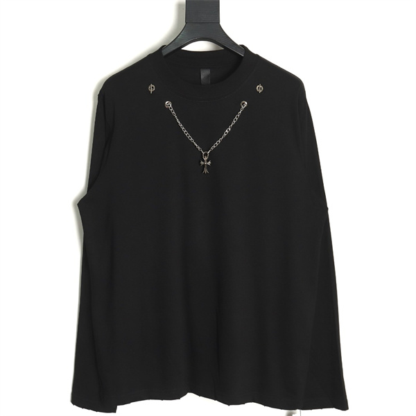 クロムハーツ コピー 長袖Tシャツ アイコニック デザイン ゆったりシルエット カジュアル CHROME HEARTS