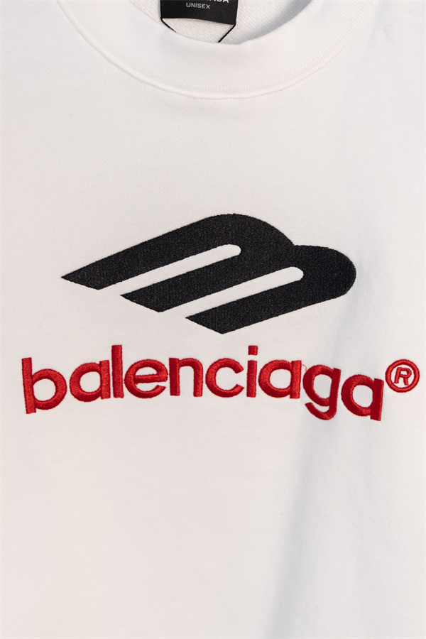 BALENCIAGA スーパーコピー トレーナー 刺繍 ロゴ コットン リラックス フィット シンプル モード バレンシアガ
