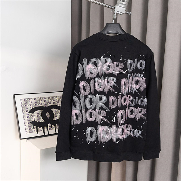 DIOR コピー トレーナー 高級感 コットン プリント シンプル スタイリッシュ ディオール