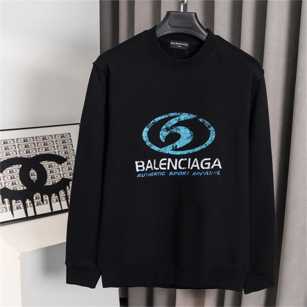 BALENCIAGA スーパーコピー トレーナー ロゴ プリント コットン シンプル エレガント バレンシアガ