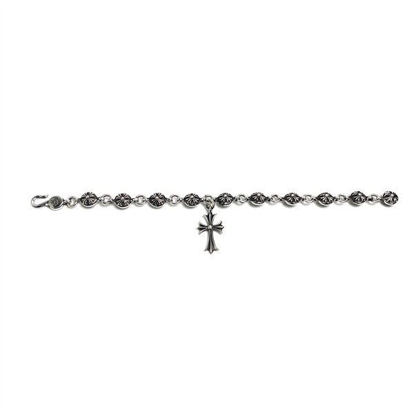 クロムハーツ コピー ブレスレット シルバー クロスボール CH 十字 モチーフ チャーム シルバー CHROME HEARTS 