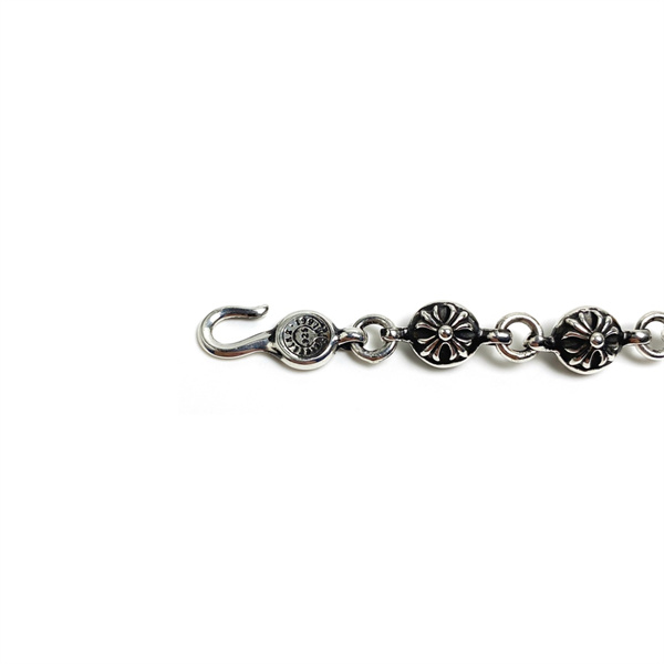クロムハーツ コピー ブレスレット シルバー クロスボール CH 十字 モチーフ チャーム シルバー CHROME HEARTS 