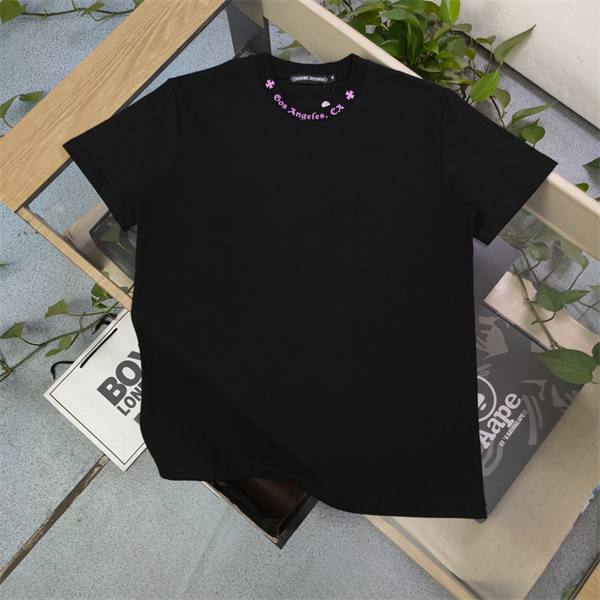 CHROME HEARTS コピー Tシャツ Double Dice サイコロ キーホルダー ロゴ プリント カジュアル クロムハーツ 
