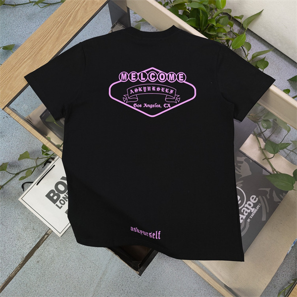 CHROME HEARTS コピー Tシャツ Double Dice サイコロ キーホルダー ロゴ プリント カジュアル クロムハーツ 