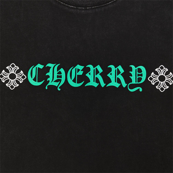 CHROME HEARTS コピー Tシャツ 男女兼用 春 夏 クロス ロゴ 半袖 人気 プリント かっこいい 服 クロムハーツ