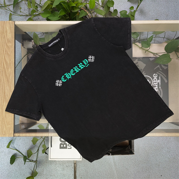CHROME HEARTS コピー Tシャツ 男女兼用 春 夏 クロス ロゴ 半袖 人気 プリント かっこいい 服 クロムハーツ