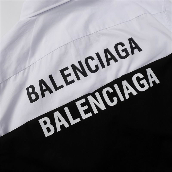 都会的 バレンシアガ 偽物 シャツ コットン コクーン バック ロゴ シンプル 定番 オシャレ  BALENCIAGA