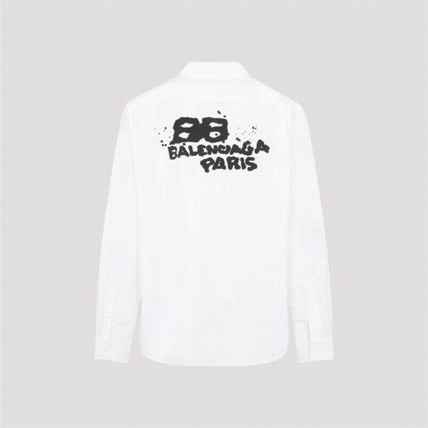 BALENCIAGA スーパーコピー シャツ ルーズフィット Hand Drawn BB Icon ロゴ シャツ バレンシアガ