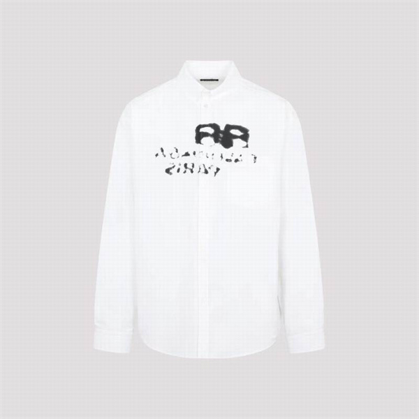 BALENCIAGA スーパーコピー シャツ ルーズフィット Hand Drawn BB Icon ロゴ シャツ バレンシアガ
