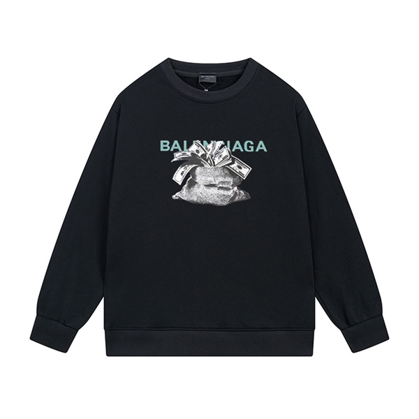 バレンシアガ コピー トレーナー ロゴ刺繍 スウェットシャツ シンプル ミニマルデザイン BALENCIAGA