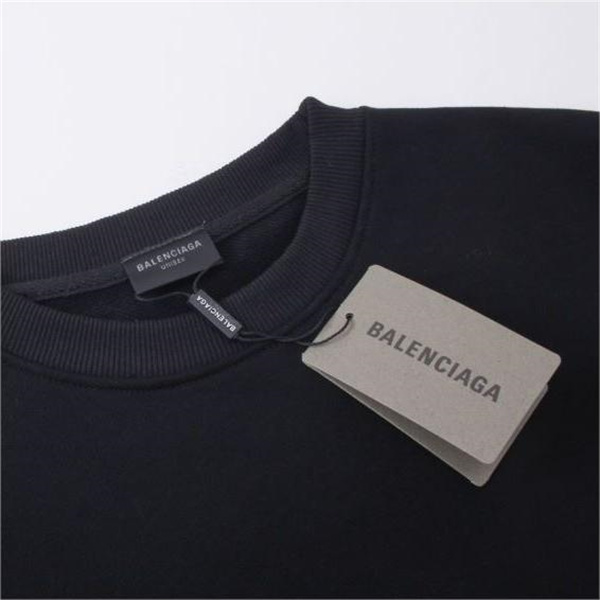 バレンシアガ コピー トレーナー ロゴ刺繍 スウェットシャツ シンプル ミニマルデザイン BALENCIAGA