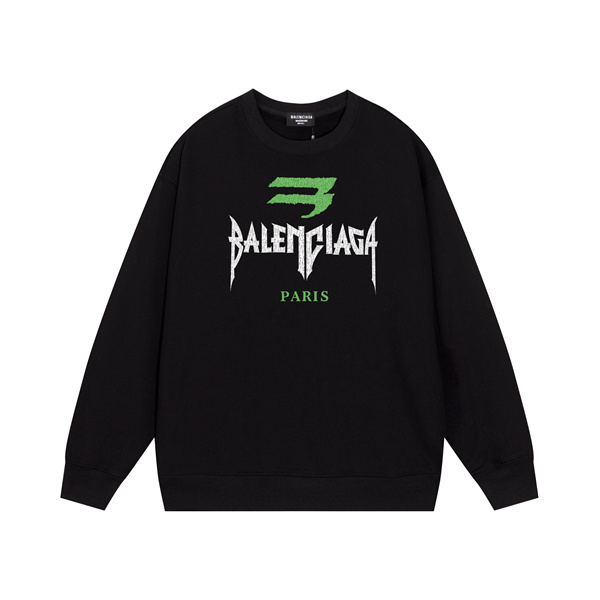 バレンシアガ コピー トレーナー ホワイトロゴ スウェットシャツ シンプルデザイン ロゴ BALENCIAGA