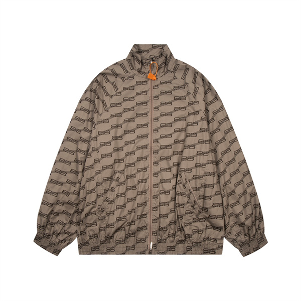 BALENCIAGA スーパーコピー ジャケット BB モノグラム ロゴ トラックジャケットファネルネック バレンシアガ