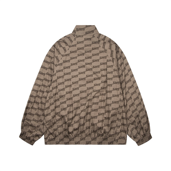 BALENCIAGA スーパーコピー ジャケット BB モノグラム ロゴ トラックジャケットファネルネック バレンシアガ
