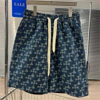 CHROME HEARTS コピー デニムハーフパンツ クロス モノグラム ロゴ ゆったり クロムハーツ
