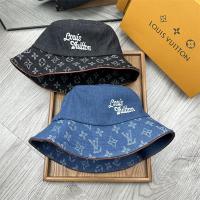 LOUIS VUITTON スーパーコピー バケットハット デニム パッチワーク 刺繍 ロゴ ルイヴィトン