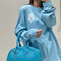 CHROME HEARTS コピー 長袖Tシャツ MIAMI BLUE マイアミ 限定ヴァインダガー プリント クロムハーツ