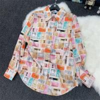 CHANEL スーパーコピー シャツ ミックスパネルプリント 美しい エレガント 品質良い 涼しい