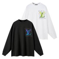 LOUIS VUITTON コピー 長袖Ｔシャツ シンプルデザイン 胸元ロゴ カジュアル ルイヴィトン