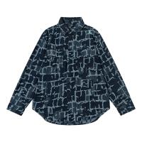 フェンディ スーパーコピー ジャケット FFモチーフ ロゴ モノグラム ポケット デニム FENDI