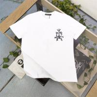 クロムハーツ コピー Tシャツ クロス ロゴ 貼り付け 綿 カジュアル ユニセックス CHROME HEARTS