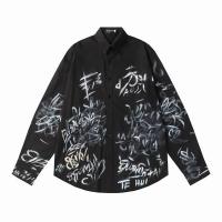 バレンシアガ スーパーコピー シャツ GRAFFITI オーバーサイズ 落書き ロゴ プリント ストリート BALENCIAGA