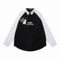2024年春夏コレクション BALENCIAGA コピー シャツ 目立つ パネルデザイン ロゴ プリント 柄 バレンシアガ