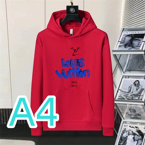 ルイヴィトン コピー パーカー グレー ブルー ロゴプリント シンプルデザイン カジュアル フーディ LOUIS VUITTON