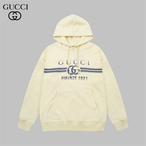 GUCCI コピー パーカー GGロゴ プリント フード付き シンプル ディテール コットン ユニセックス ゆったり