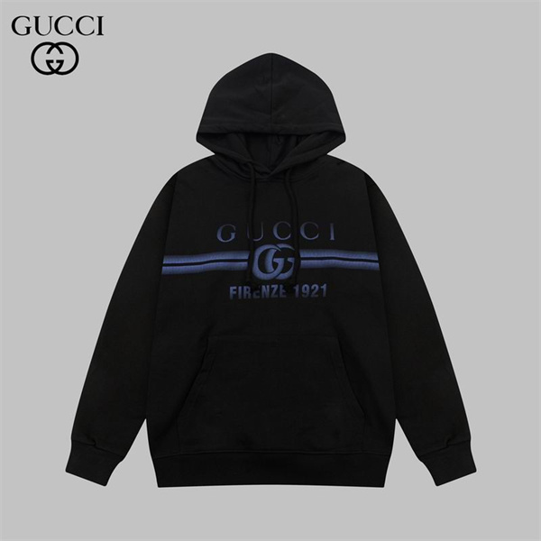 GUCCI コピー パーカー GGロゴ プリント フード付き シンプル ディテール コットン ユニセックス ゆったり