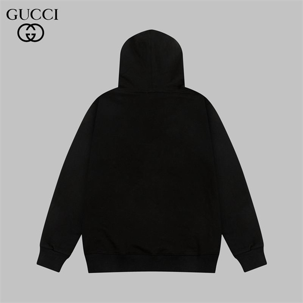 GUCCI コピー パーカー GGロゴ プリント フード付き シンプル ディテール コットン ユニセックス ゆったり