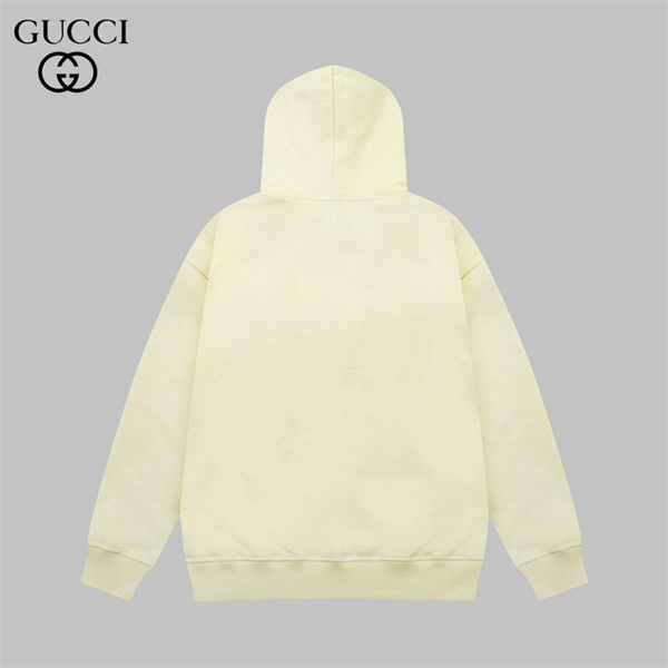 GUCCI コピー パーカー GGロゴ プリント フード付き シンプル ディテール コットン ユニセックス ゆったり