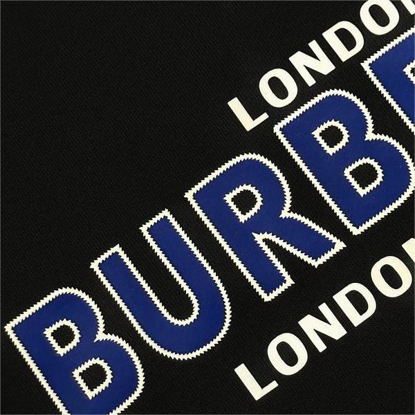 バーバリー コピー パーカー 英字 馬術騎士 ロゴ プリント シンプル ミニマル デザイン コットン BURBERRY