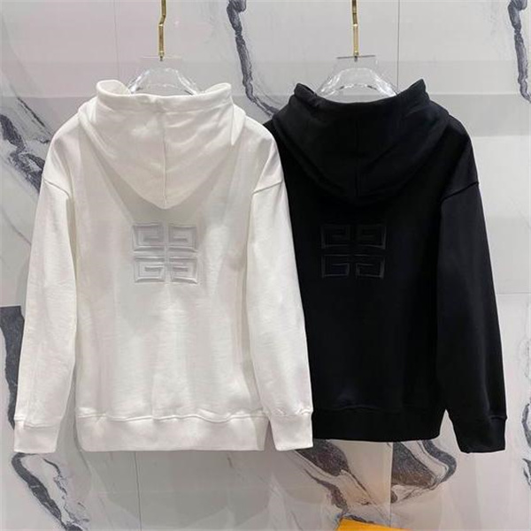 ジバンシィ コピー パーカー シンプル エンボス 刺繍ロゴ  2色 モードスタイル シンプル GGロゴ GIVENCHY