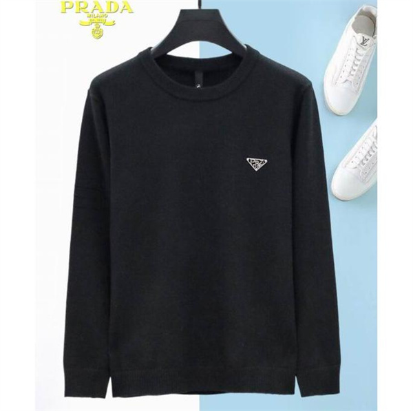 プラダ 偽物 長袖Ｔシャツ 三角ロゴ シンプルデザイン ロンT 2色 柔らかい手触り PRADA