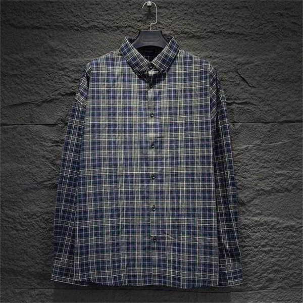 BALENCIAGA スーパーコピー シャツ チェック柄 タータン ロゴアクセント プリント バレンシアガ 