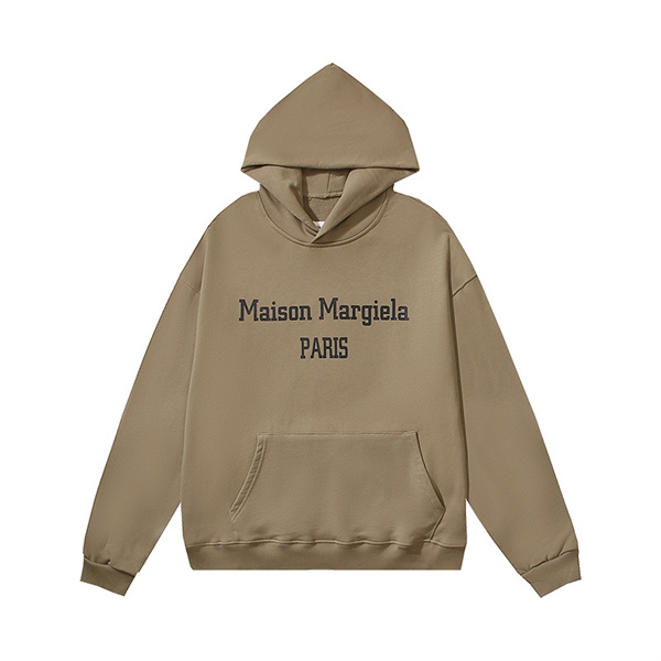 Maison Margiela スーパーコピー パーカー ロゴプリント ベージュ スタイリッシュ ミニマルデザイン 洗練された印象 メゾン マルジェラ