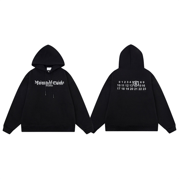 メゾン マルジェラ スーパーコピー パーカー ロゴプリント 反射 ミニマル ストリートスタイル Maison Margiela