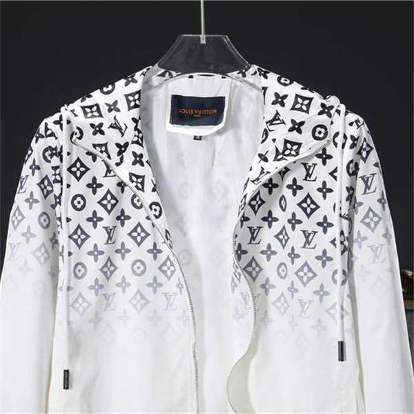 LOUIS VUITTON スーパーコピー ジャケット グラデーション モノグラム ロゴ フード付き 推薦 ジャケット ルイヴィトン