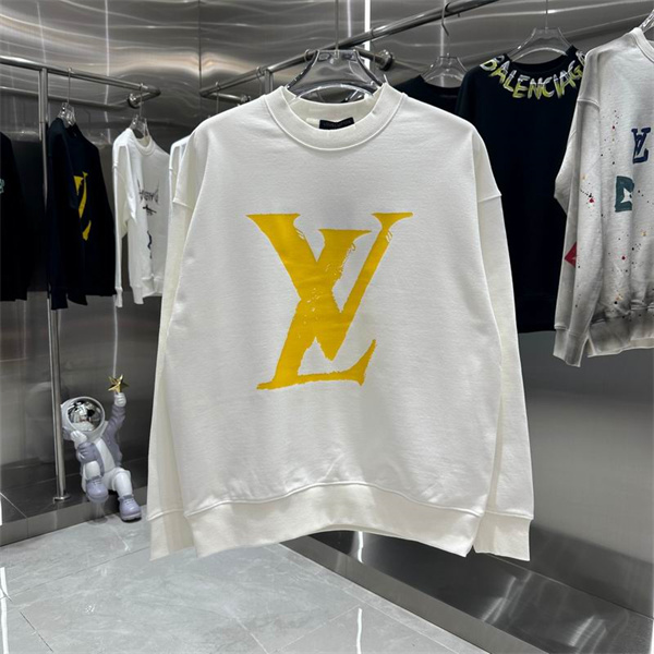 LOUIS VUITTON スーパーコピー トレーナー  LVロゴ イエロー タグ 定番 ルイヴィトン
